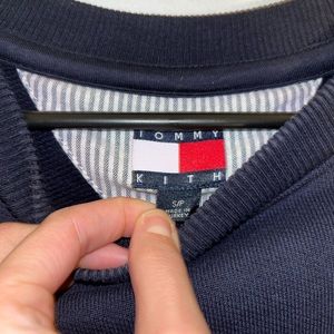 Kith | Shirts | Kith X Tommy Hilfiger Slash Logo Crewneck Navy